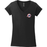 Metro Jr. Jets Softstyle Ladies Fit V-Neck T-Shirt