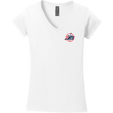 Metro Jr. Jets Softstyle Ladies Fit V-Neck T-Shirt