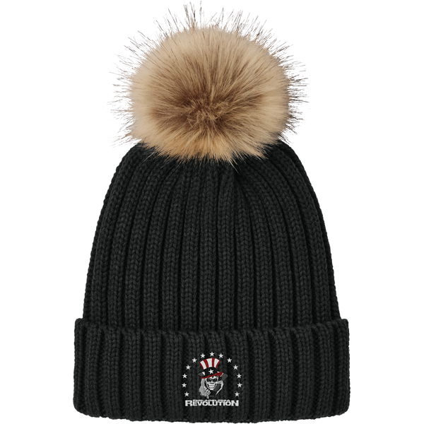 Phila Revolution Faux Fur Pom Beanie