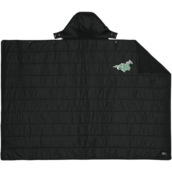 NJ Colts Eddie Bauer Puffy Camp Poncho