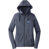 NYC Hockey Club New Era Ladies Tri-Blend Fleece Full-Zip Hoodie