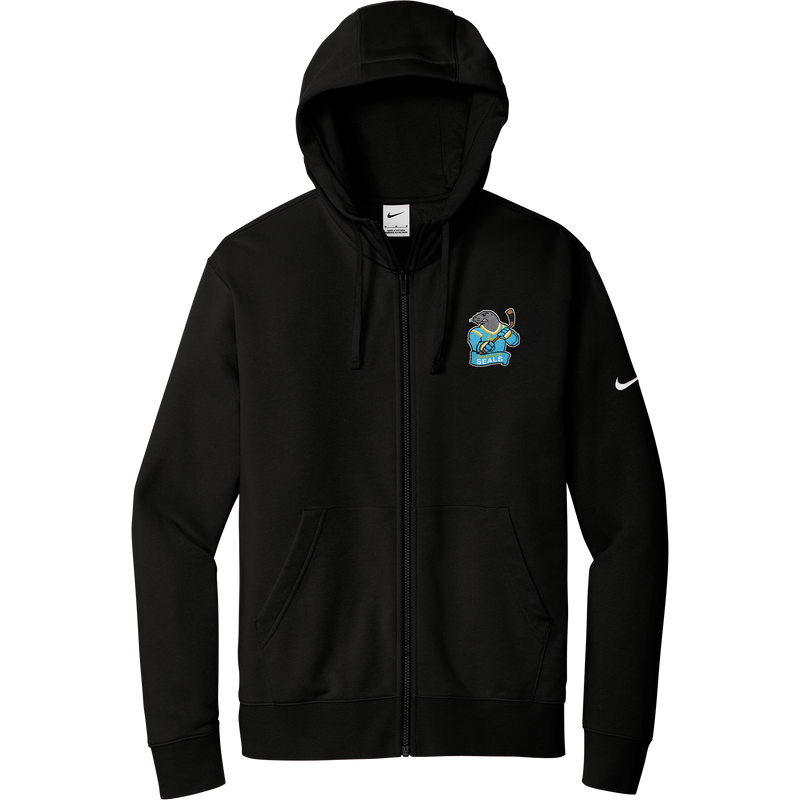 Atlantic City Seals Nike Club Fleece Sleeve Swoosh Full-Zip Hoodie