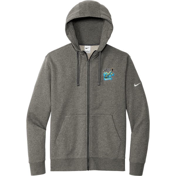 Atlantic City Seals Nike Club Fleece Sleeve Swoosh Full-Zip Hoodie