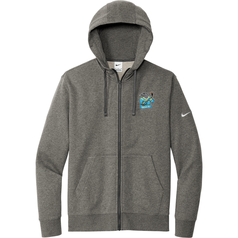 Atlantic City Seals Nike Club Fleece Sleeve Swoosh Full-Zip Hoodie