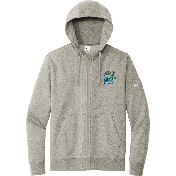 Atlantic City Seals Nike Club Fleece Sleeve Swoosh Full-Zip Hoodie