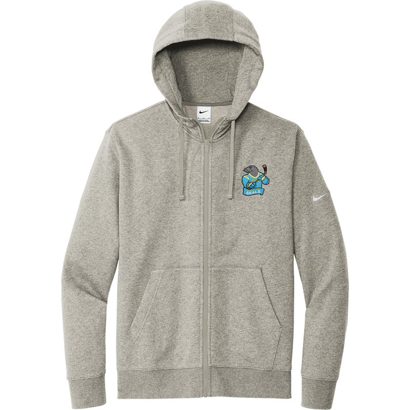 Atlantic City Seals Nike Club Fleece Sleeve Swoosh Full-Zip Hoodie