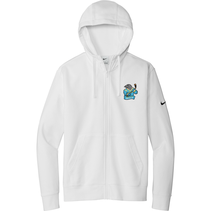 Atlantic City Seals Nike Club Fleece Sleeve Swoosh Full-Zip Hoodie