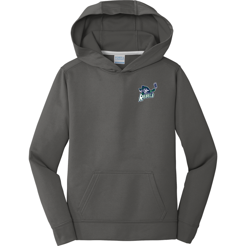 Kensington Valley Rebels Youth Performance Fleece Pullover Hooded Sweatshirt