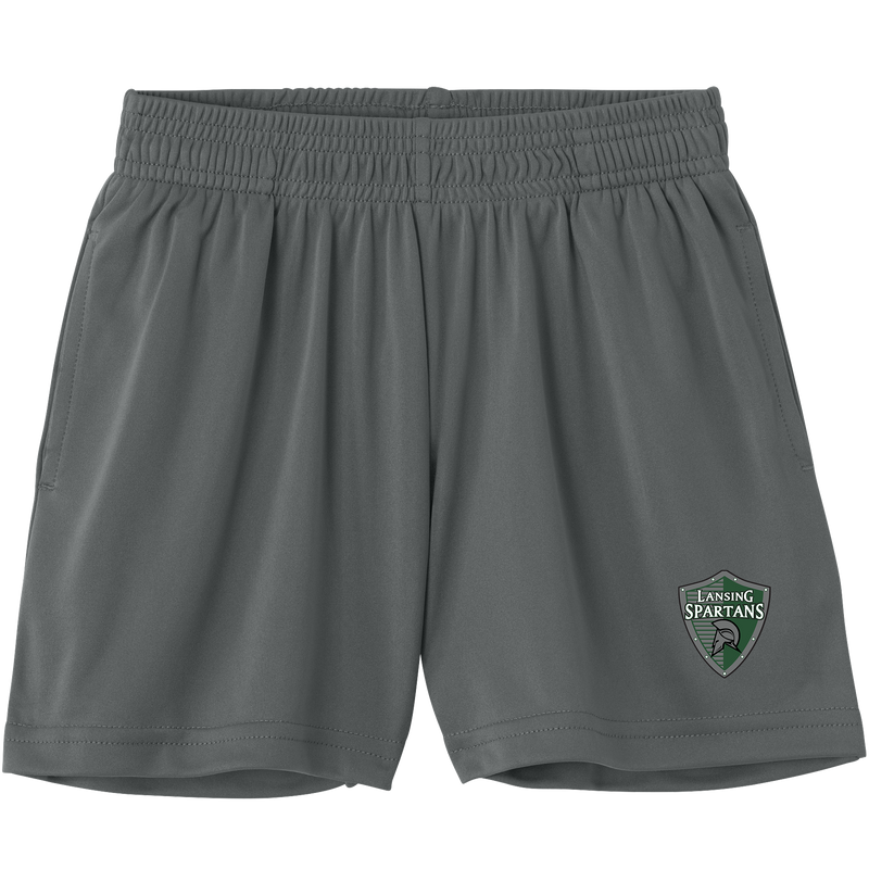 Lansing Spartans Youth PosiCharge Competitor 5 Inch Pocketed Short